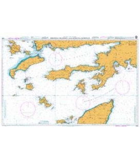 British Admiralty Nautical Chart 1055 Rhodes Channel and Gokova Korfezi