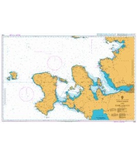 British Admiralty Nautical Chart 1058 Nisos Chios and Izmir Korfezi