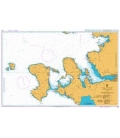 British Admiralty Nautical Chart 1058 Nisos Chios and Izmir Korfezi