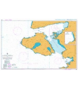 British Admiralty Nautical Chart 1061 Candarli Korfezi to Edremit Korfezi with Nisos Lesvos