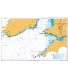 British Admiralty Nautical Chart 1123 Western Approaches to Saint George's Channel and Bristol Channel