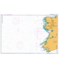 British Admiralty Nautical Chart 1125 Western Approaches to Ireland