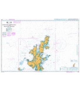 British Admiralty Nautical Chart 1233 Northern Approaches to the Shetland Islands