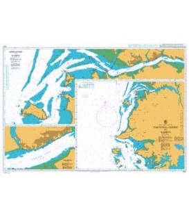 British Admiralty Nautical Chart 1257 Taech'ong Gundo to Namp'o