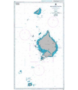 British Admiralty Nautical Chart 1348 Kepulauan Natuna