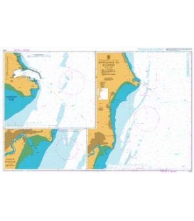 British Admiralty Nautical Chart 1379 Approaches to Kuantan