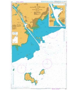 British Admiralty Nautical Chart 1401 Southern Approaches To The Panama Canal