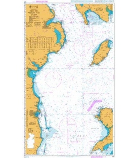 British Admiralty Nautical Chart 1411 Irish Sea Western Part