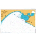 British Admiralty Nautical Chart 1417 Approaches to Taranto