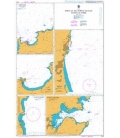 British Admiralty Nautical Chart 1425 Ports on the North and East Coasts of Corse