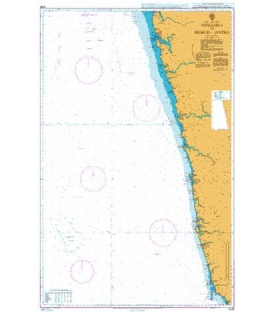 British Admiralty Nautical Chart 1508 Vengurla to Murud-Janjira