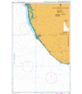 British Admiralty Nautical Chart 1566 Cape Comorin to Cochin