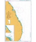 British Admiralty Nautical Chart 1583 Little Basses Reef to Pulmoddai Roads