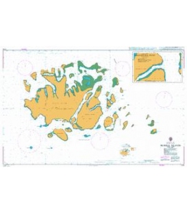 British Admiralty Nautical Chart 1714 Russell Islands