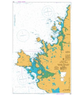 British Admiralty Nautical Chart 1883 Crohy Head to Bloody Foreland including Aran Island