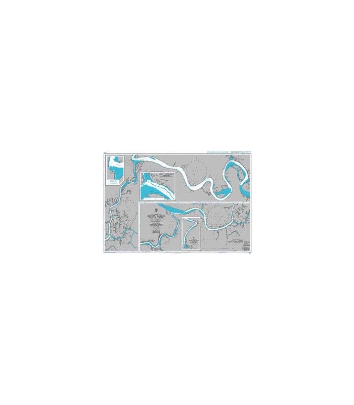 British Admiralty Nautical Chart 1945 Batang Rajang Sarikei To Sibu