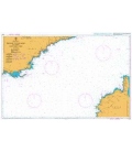 British Admiralty Nautical Chart 1974 Toulon to San Remo including Northern Corse