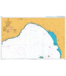 British Admiralty Nautical Chart 1998 Nice to Livorno including Gulf of Genoa