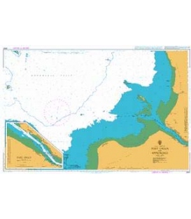 British Admiralty Nautical Chart 2097 Port Onega and Approaches