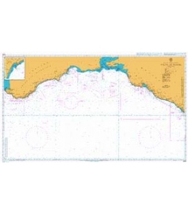 British Admiralty Nautical Chart 2233 Yalta to Tuapse