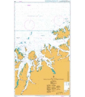 British Admiralty Nautical Chart 2368 Fugloykalven to Soroysundet