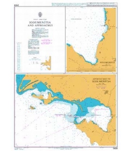 British Admiralty Nautical Chart 2408 Igoumenitsa with Approaches