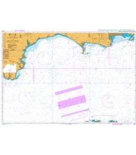 British Admiralty Nautical Chart 2454 Start Point to The Needles including Off Casquets TSS