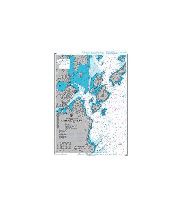 Nautical Chart Of A Harbor British Admiralty Nautical Chart 2488 Portland Harbor