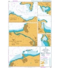 British Admiralty Nautical Chart 2494 Plans on the North Coast of Ireland