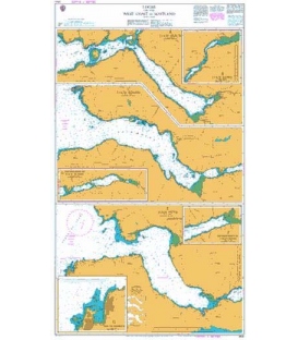 British Admiralty Nautical Chart 2541 Lochs on the West Coast of Scotland