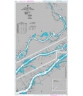 British Admiralty Nautical Chart 2605 Delaware River Philadelphia to Trenton
