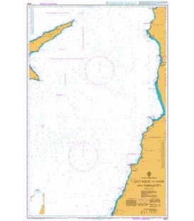 British Admiralty Nautical Chart 2633 Al Ladhiqiyah to Sour and Famagusta