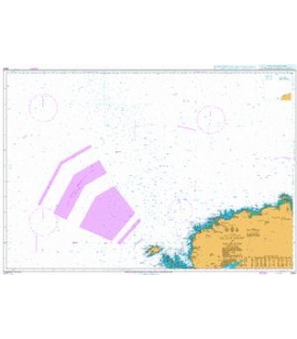 British Admiralty Nautical Chart 2647 Ile d'Ouessant to Ile de Batz