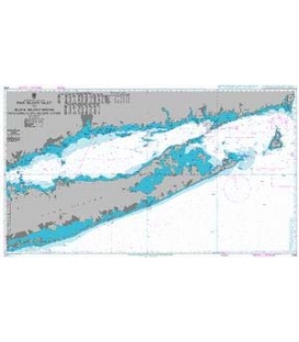 British Admiralty Nautical Chart 2754 Fire Island Inlet to Block Island Sound including Long Island Sound