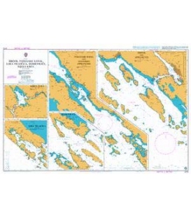 British Admiralty Nautical Chart 2773 Sibenik, Pasmanski Kanal, Luka Telascica, Sedmovrace, Rijeka Krka