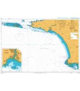 British Admiralty Nautical Chart 2819 Chaussee de Sein to Pointe de Penmarc`h