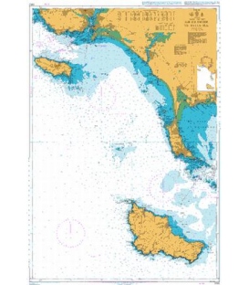 British Admiralty Nautical Chart 2822 Ile de Groix to Belle-Ile
