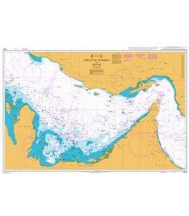 British Admiralty Nautical Chart 2837 Strait of Hormuz to Qatar