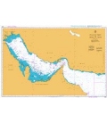 British Admiralty Nautical Chart 2858 Gulf of Oman to Shatt al `Arab