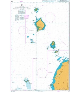 British Admiralty Nautical Chart 2868 Pulau Tokongkemudi to Pulau-Pulau Natuna Utara