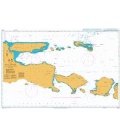 Britsh Admiralty Nautical Chart 2876 Selat Lombok and Approaches