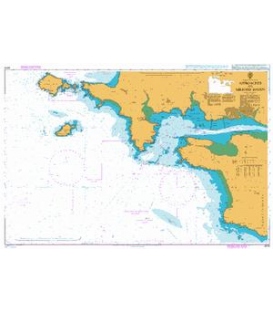 British Admiralty Nautical Chart 2878 Approaches to Milford Haven