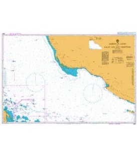 British Admiralty Nautical Chart 2883 Jazireh-ye Lavan to Kelat and Ra's Tannurah