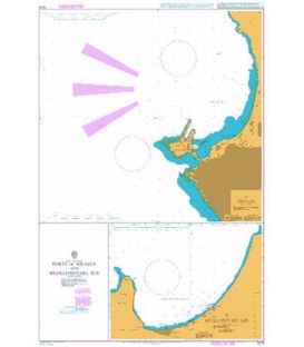 British Admiralty Nautical Chart 3076 Ports of Iquique and Mejillones del Sur