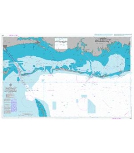 British Admiralty Nautical Chart 3151 Approaches to Pascagoula and Gulfport