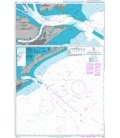 British Admiralty Nautical Chart 3183 Approaches to Galveston Bay