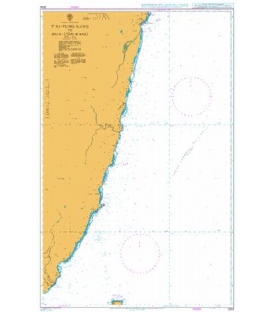 British Admiralty Nautical Chart 3234 T'ai-Tung Kang to Hua-Lien Kang
