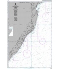 British Admiralty Nautical Chart 3300 Mbashe Point to Maputo