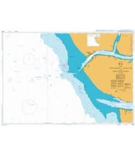British Admiralty Nautical Chart 3321 Entrances to Escravos and Forcados Rivers