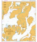 British Admiralty Nautical Chart 3554 Samnangerfjorden, Bjornafjorden and outer Hardangerfjorden